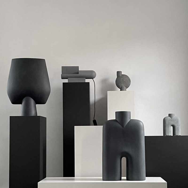 Table lamp 101 Copenhagen Brutalist Concrete - Gray