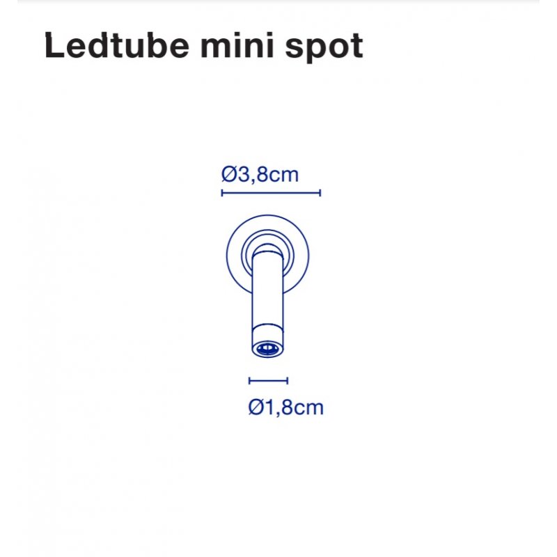Ceiling-wall lamp LEDTUBE mini spot