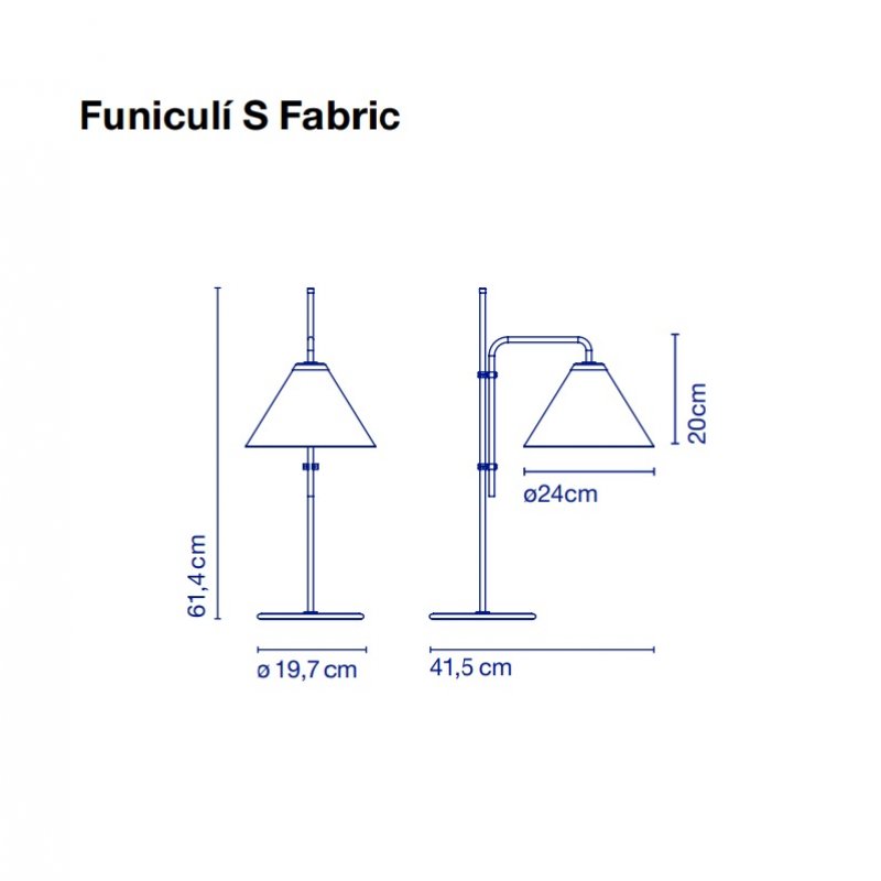 Table lamp FUNICULI S FABRIC