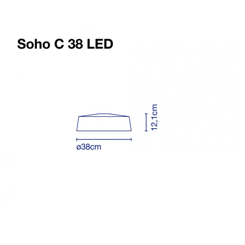 Ceiling lamp SOHO Ø 38 cm