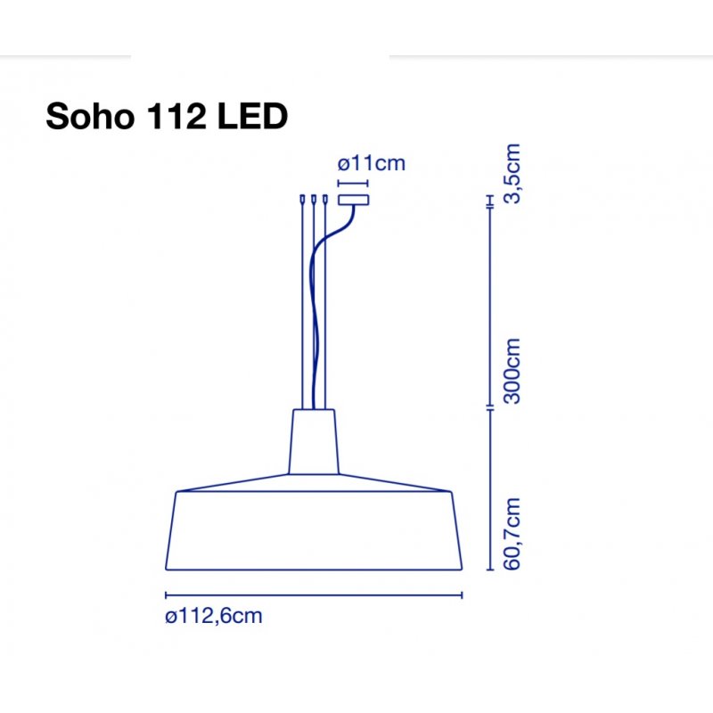 Pendant lamp SOHO Ø 112 cm