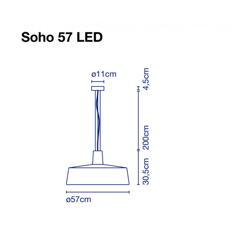 Pendant lamp SOHO Ø 57 cm