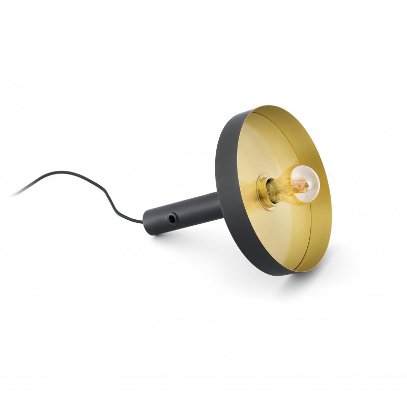 Lamp WHIZZ Black and satin gold