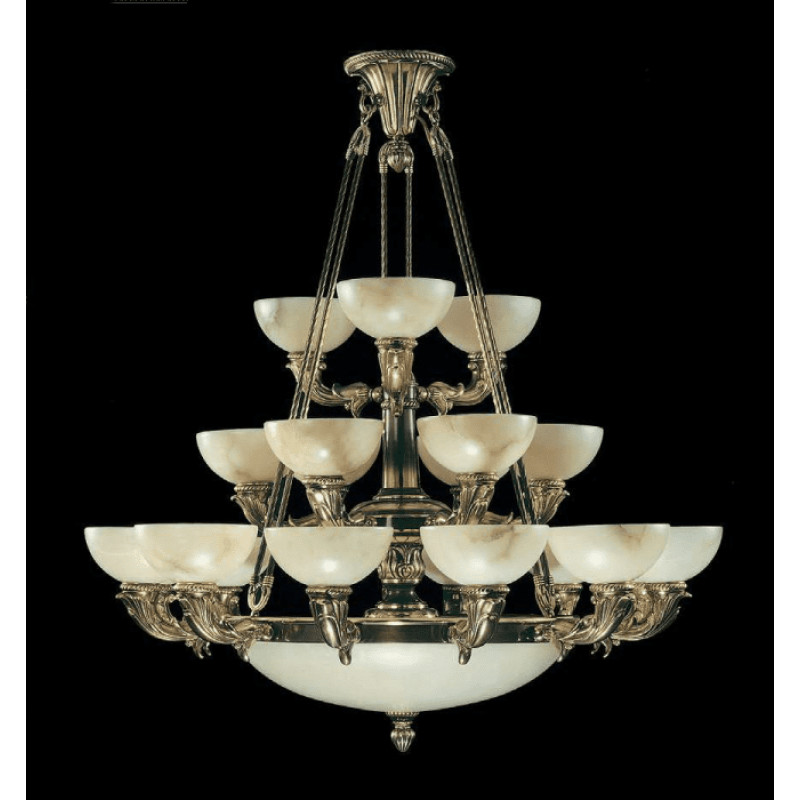 BRONCEART ALABASTER chandelier