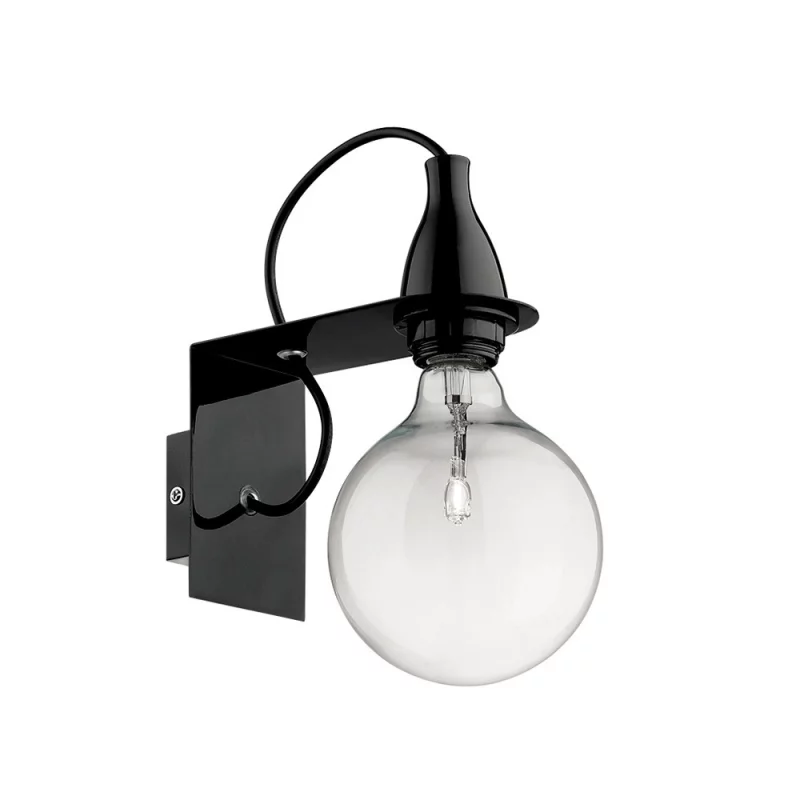 Wall lamp Ideal Lux Minimal AP1 Nero