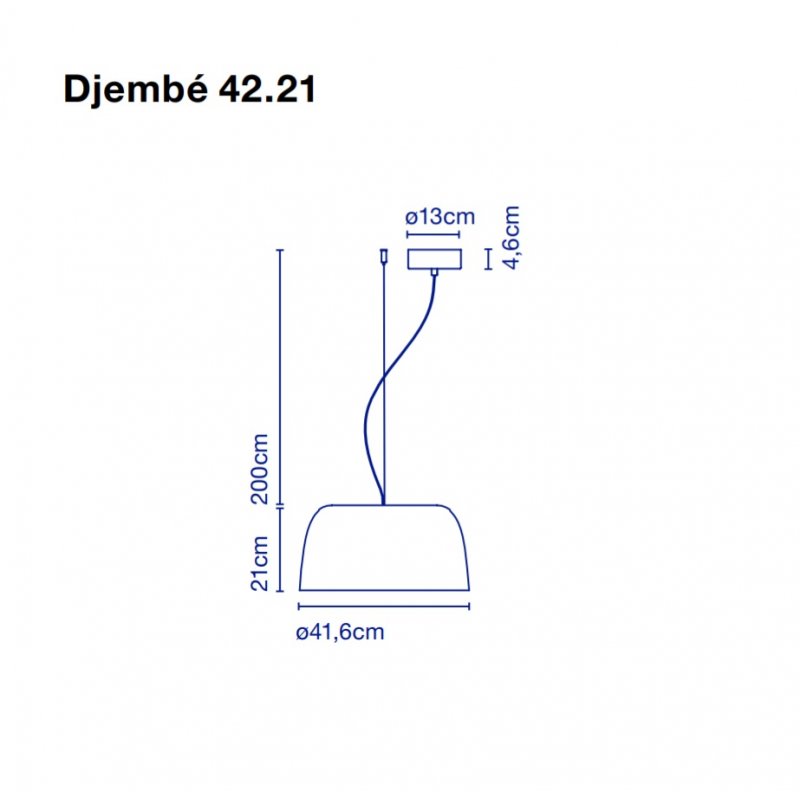 Pendant lamp DJEMBE 42.21