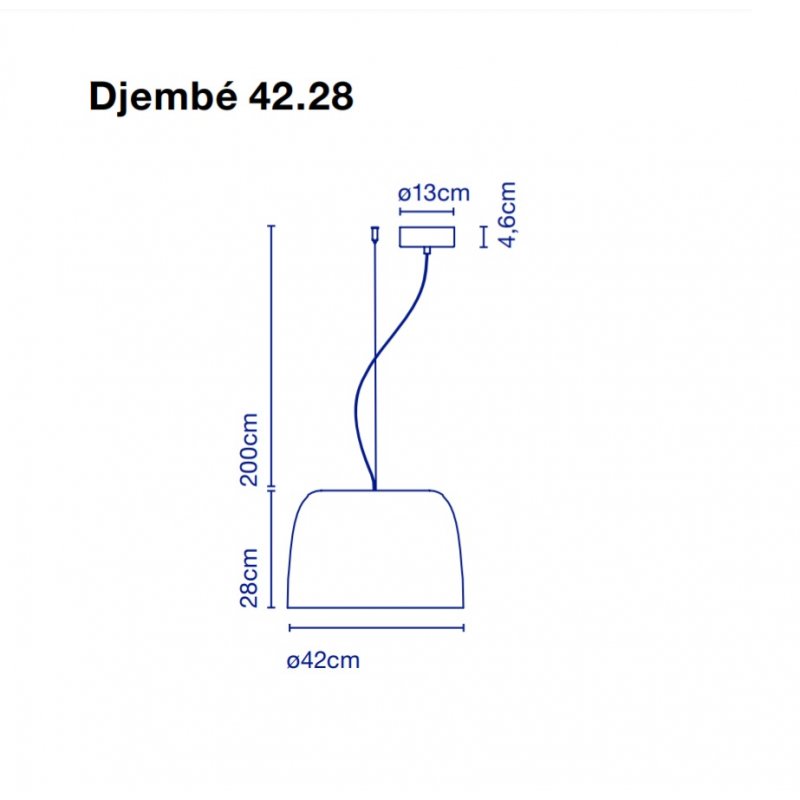 Pendant lamp DJEMBE 42.28