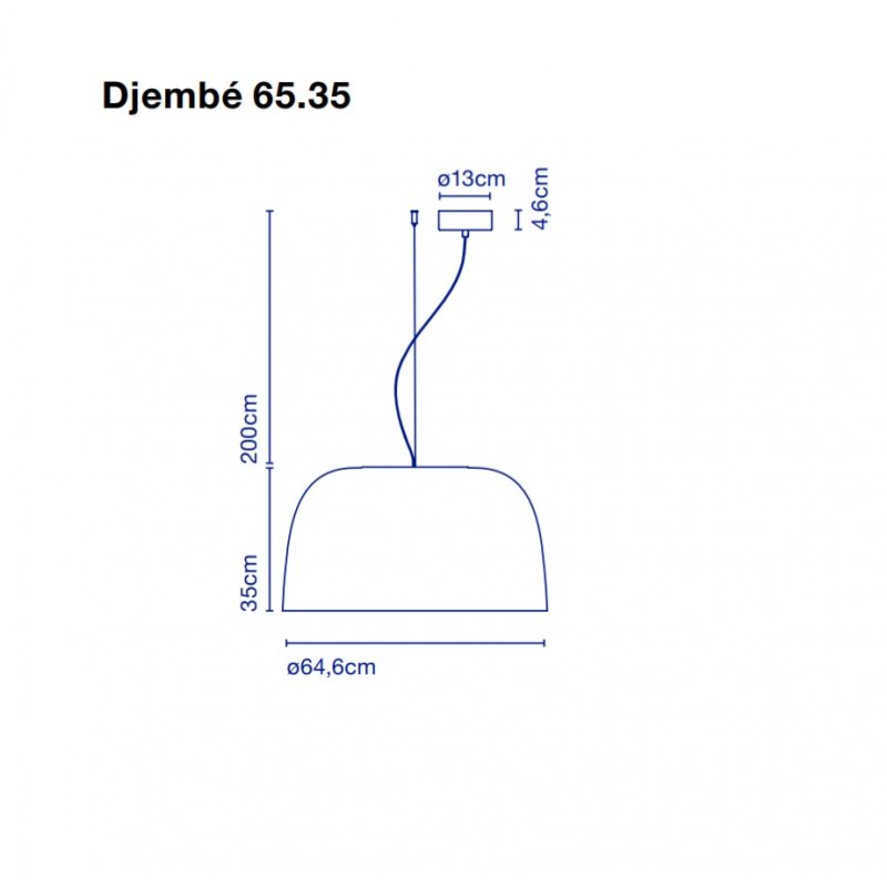Pendant lamp DJEMBE 65.35