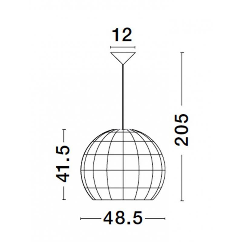 Pendant lamp Nova Luce Marlo Ø 48.5 cm