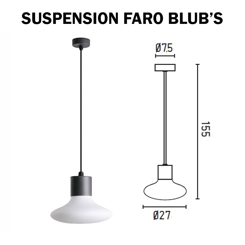 Suspended lamp BLUB'S